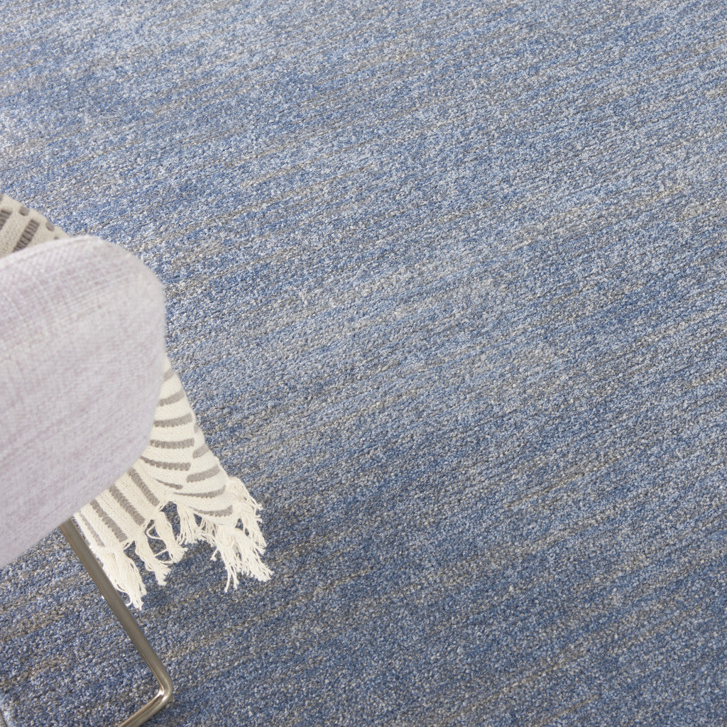 5' X 7' Blue And Gray Indoor Outdoor Area Rug - Outdoor