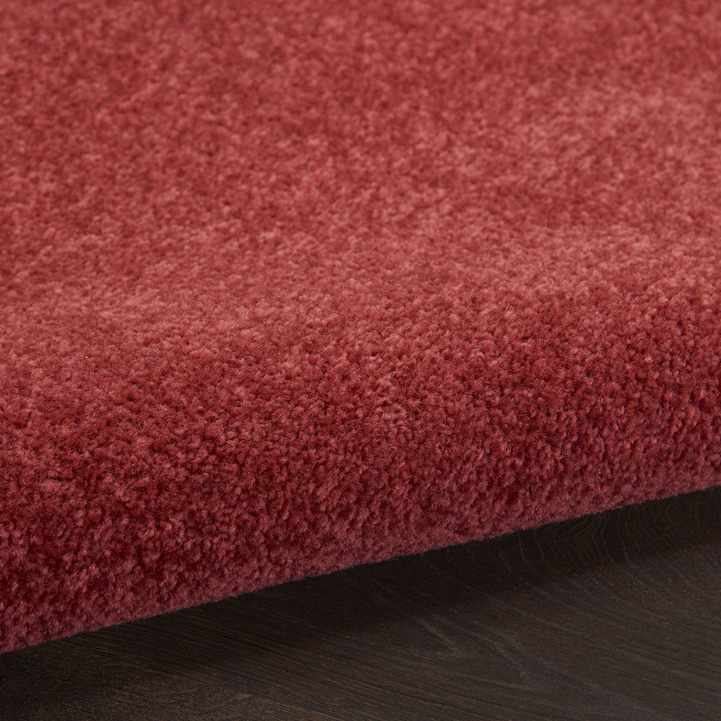 7' X 10' Brick Red Stain Resistant Indoor Outdoor Area Rug - Outdoor