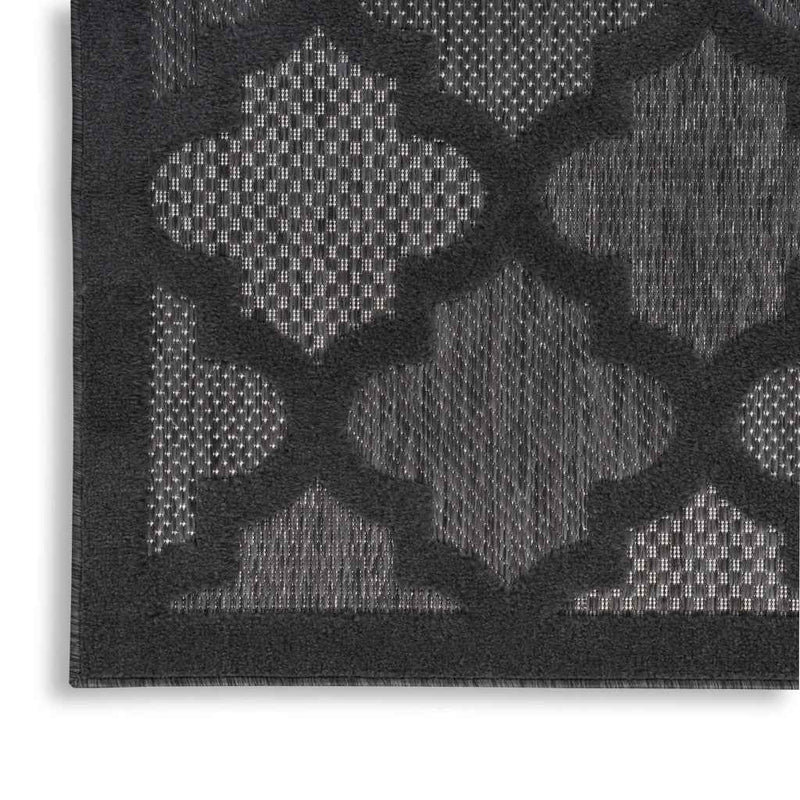 5' X 7' Charcoal Indoor Outdoor Area Rug