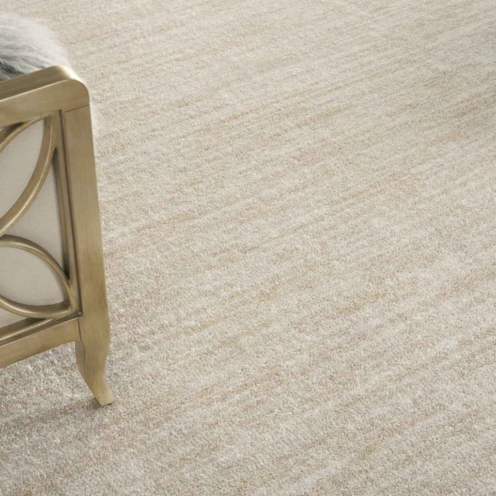 8' X 11' Beige And Ivory Indoor Outdoor Area Rug