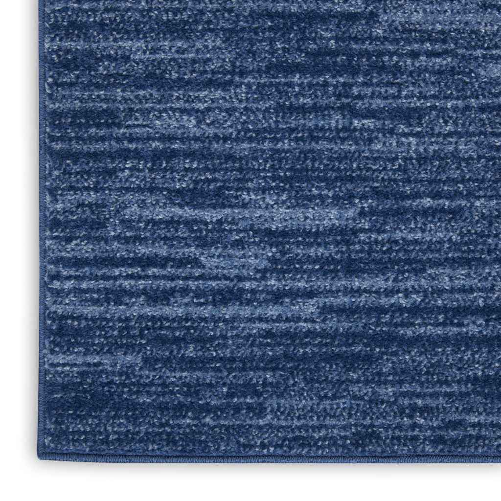 5' X 8' Navy Blue Power Loom Area Rug