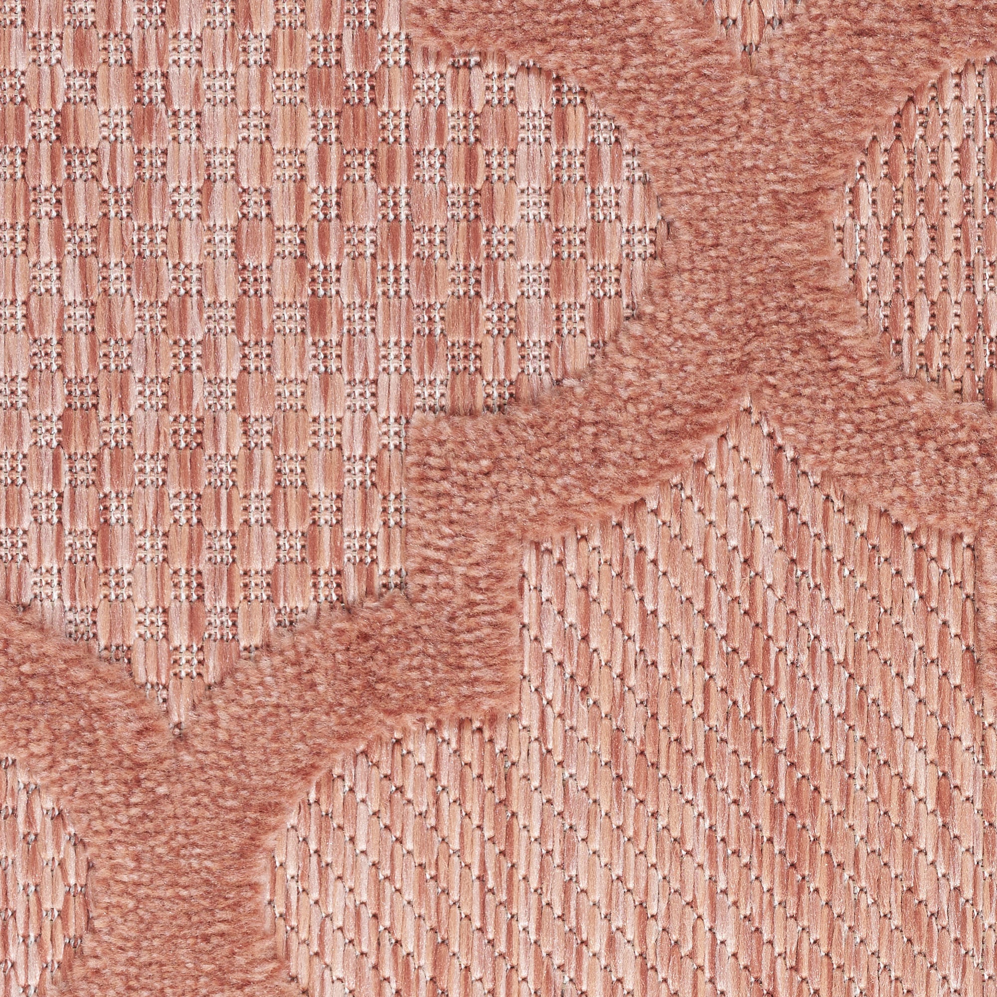 6' X 9' Coral Orange Indoor Outdoor Area Rug - Outdoor