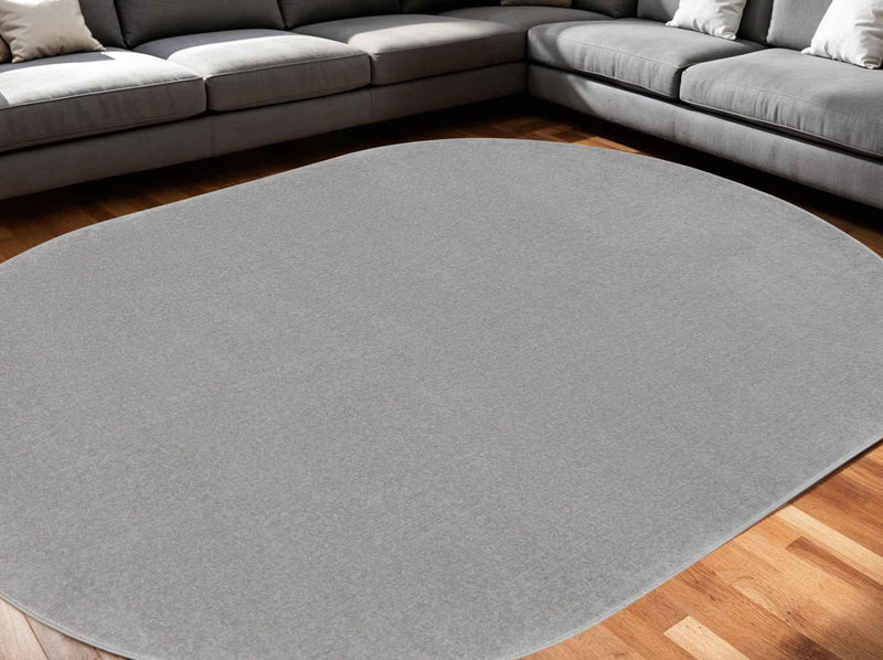 6' X 9' Gray Indoor Outdoor Area Rug
