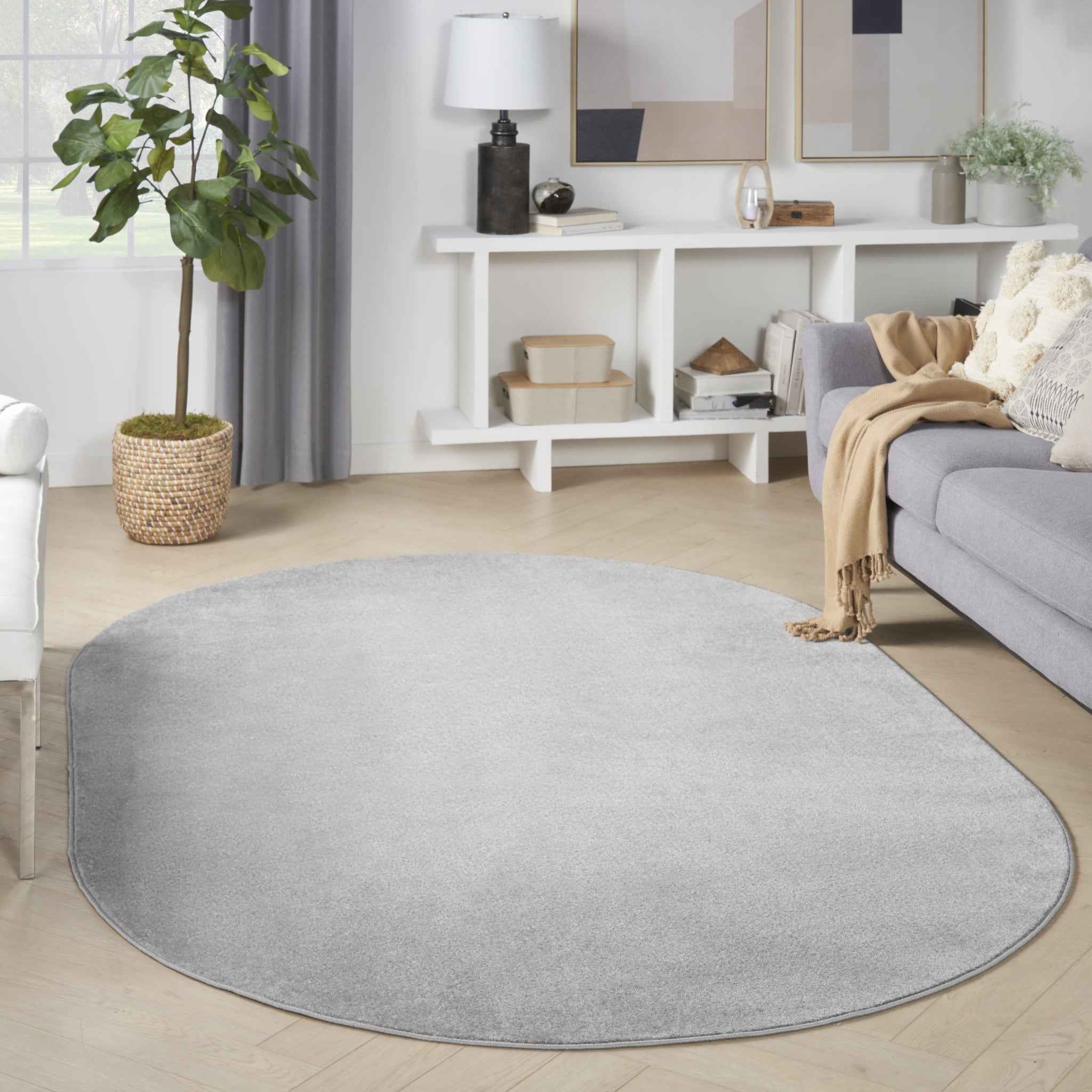 6' X 9' Gray Indoor Outdoor Area Rug