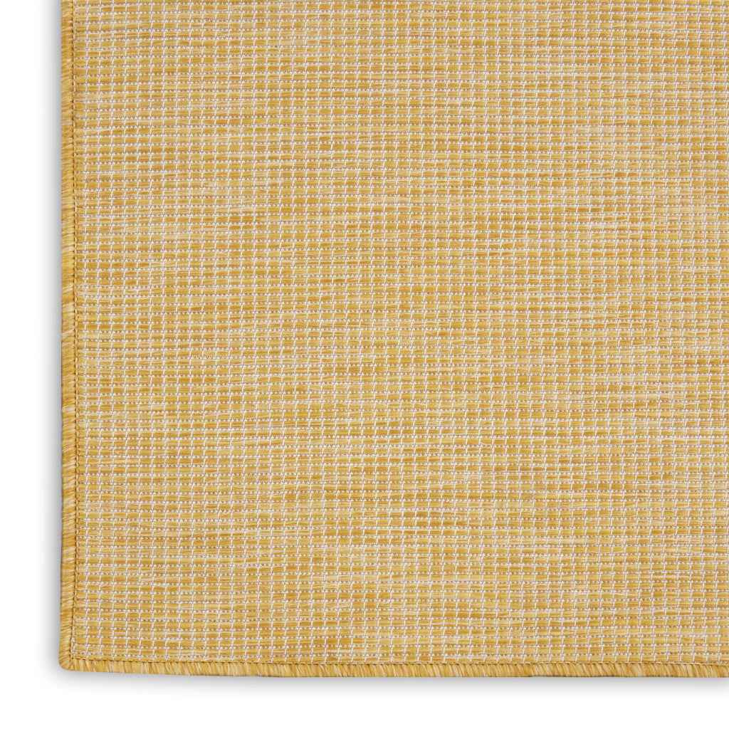 12' Yellow Indoor Outdoor Area Rug