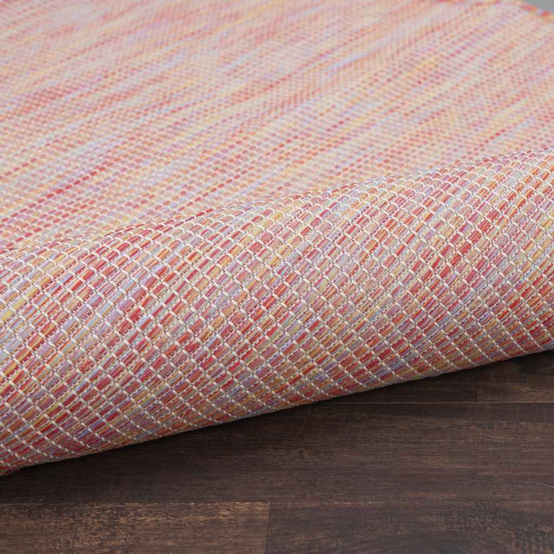 3' X 5' Rainbow Red And Ivory Indoor Outdoor Area Rug