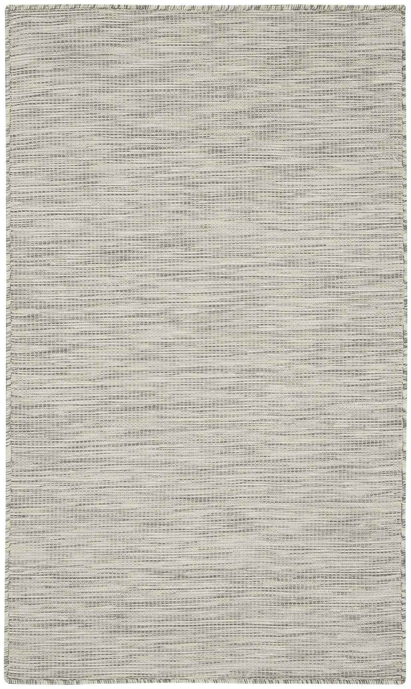 3' X 5' Light Gray And Ivory Indoor Outdoor Area Rug