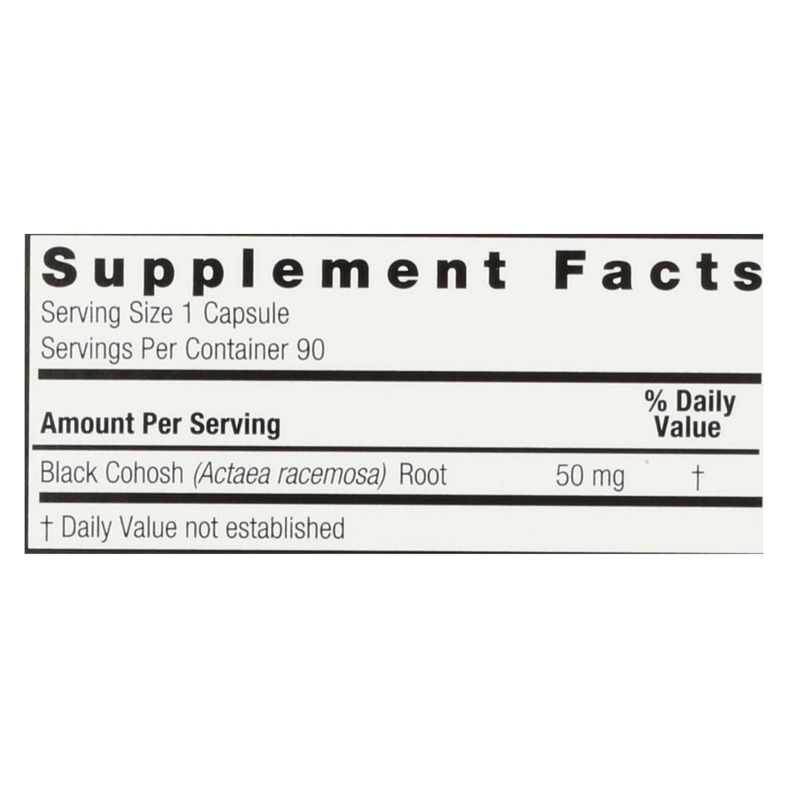Nature's Answer - Black Cohosh Root - 90 Caps - Eco-Friendly Home & Grocery