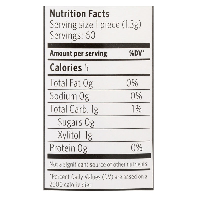 Xylichew Chewing Gum - Sugar Free Spearmint - 60 Piece Jar - Case Of 4 - GreatEagleInc