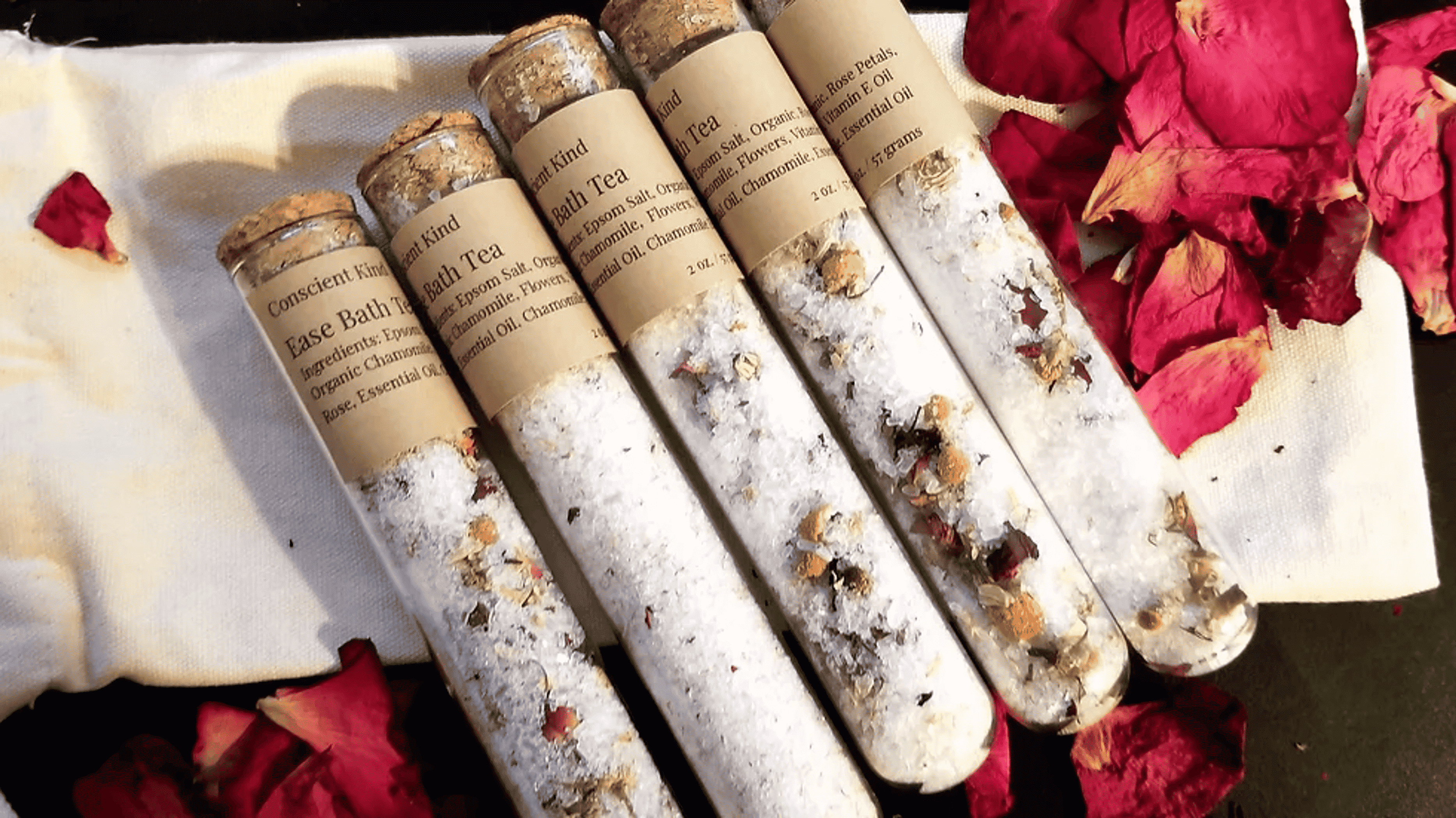Ease: Epsom Salt Floral Bath Tea - 1 / 2 oz - Home Decor