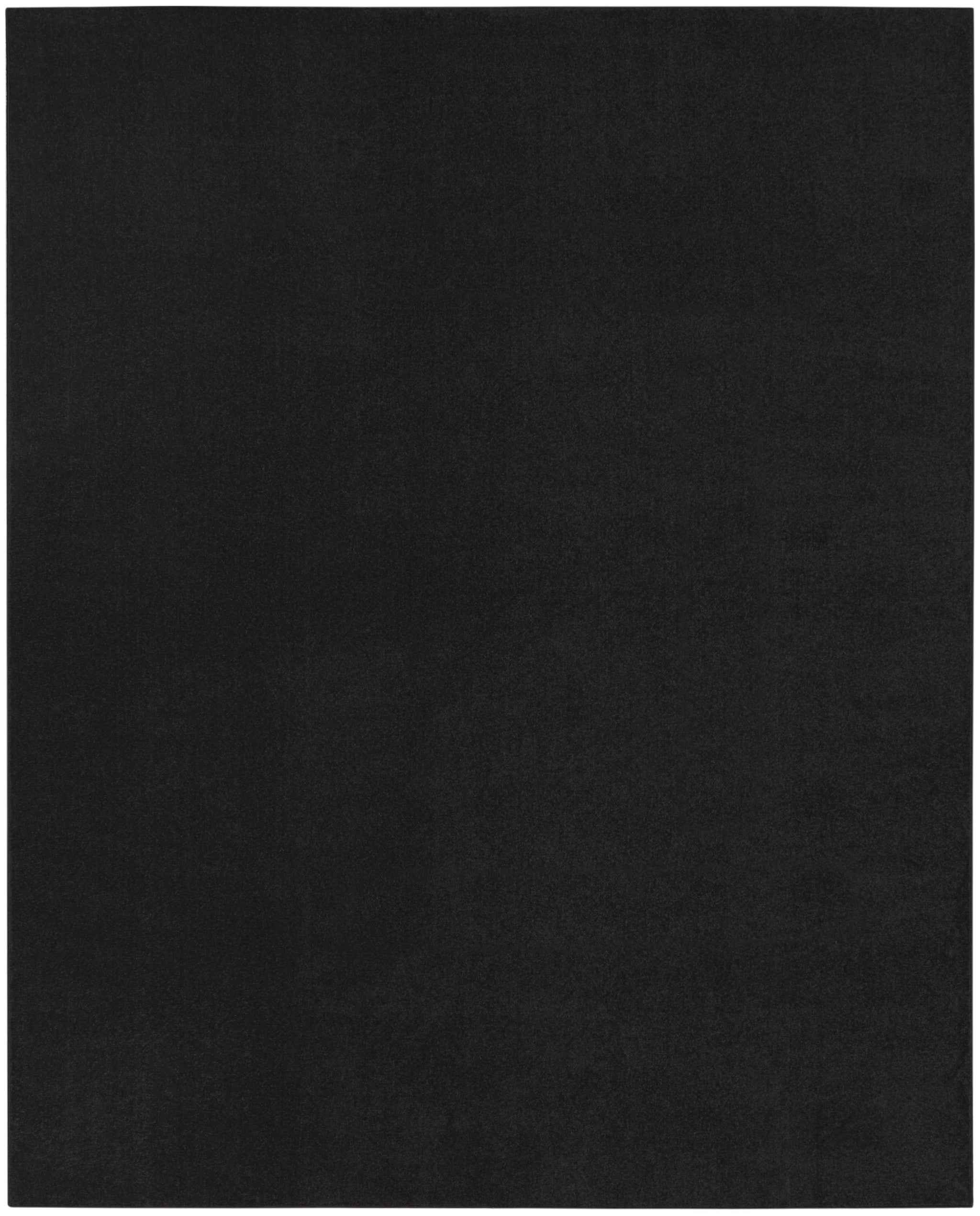 8' X 11' Black Indoor Outdoor Area Rug