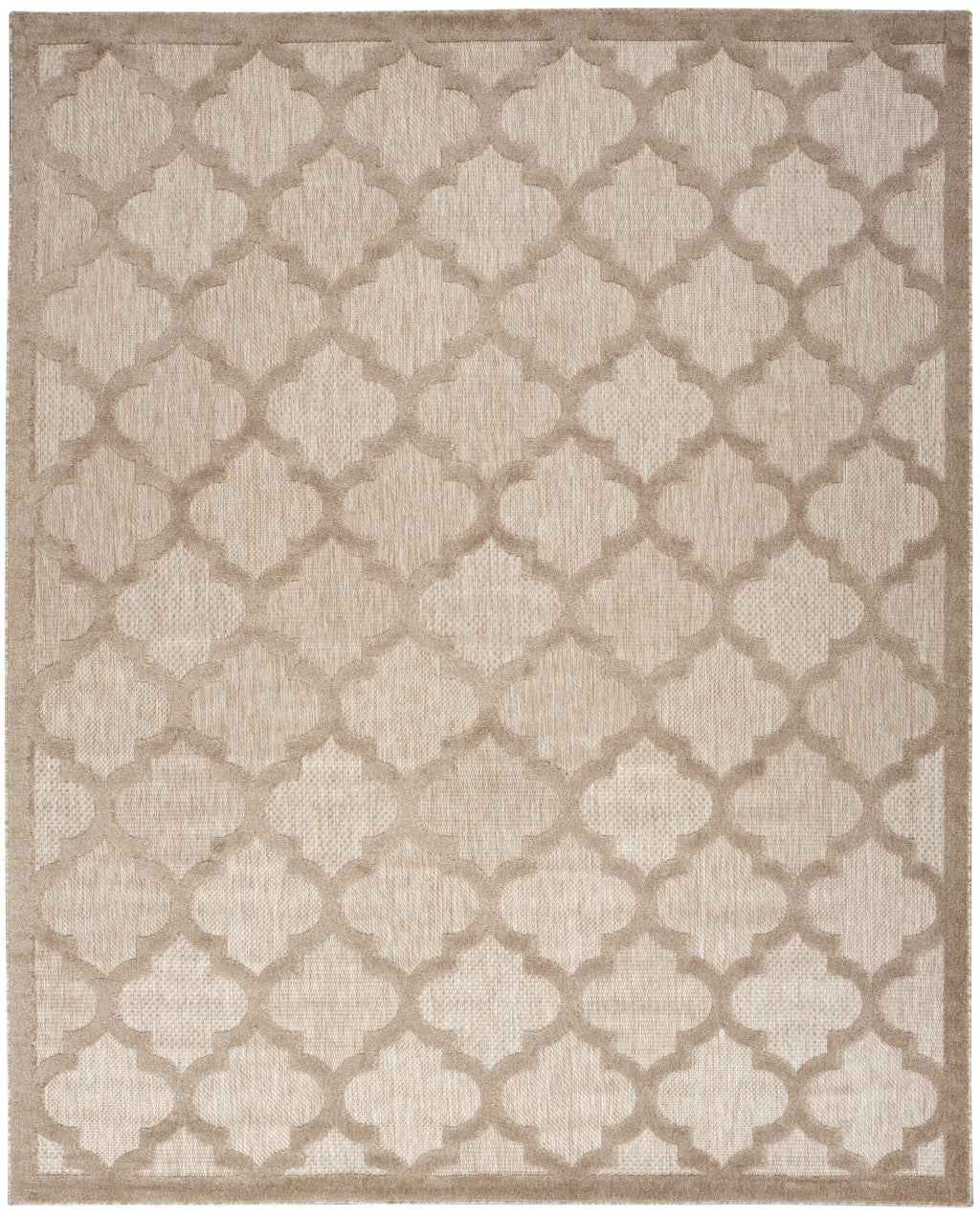 8' X 10' Beige Indoor Outdoor Area Rug