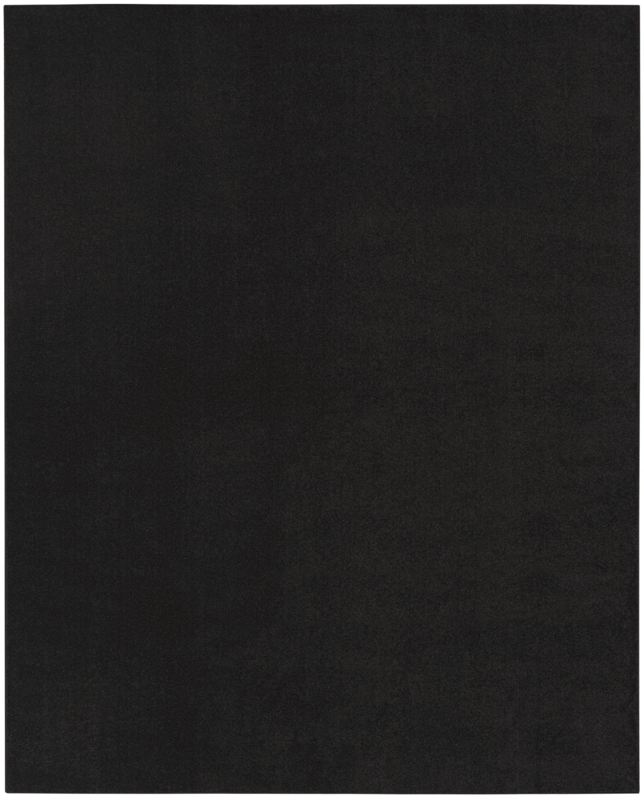 10' X 14' Black Stain Resistant Indoor Outdoor Area Rug - Outdoor