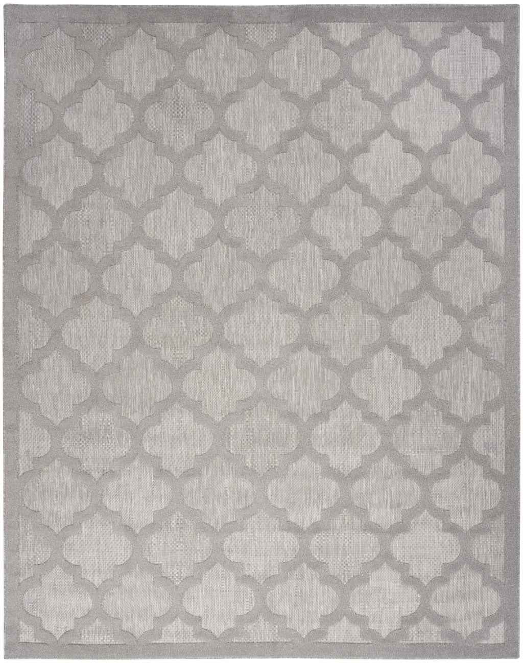 7' X 10' Gray Indoor Outdoor Area Rug