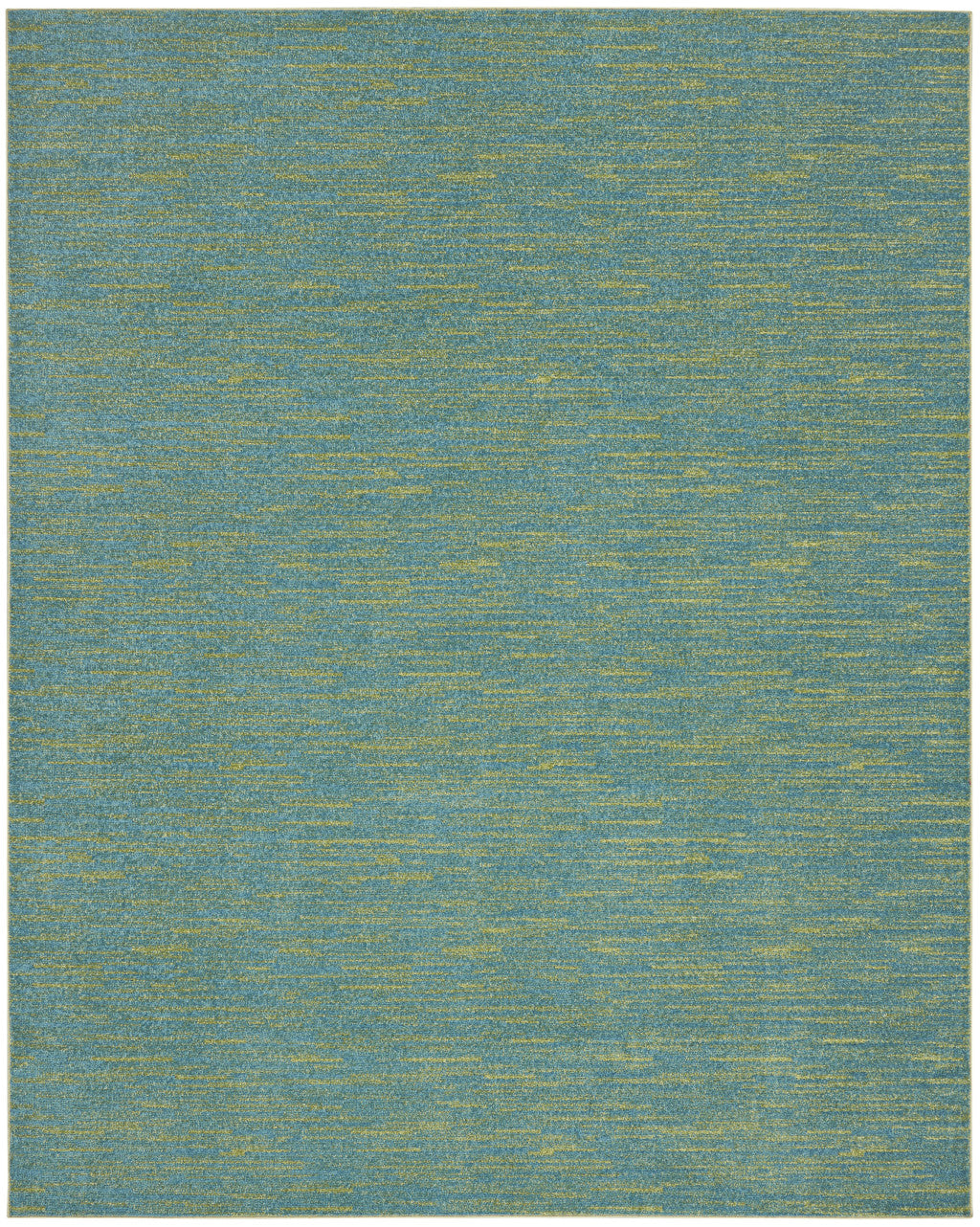7' X 10' Blue And Green Indoor Outdoor Area Rug - Outdoor
