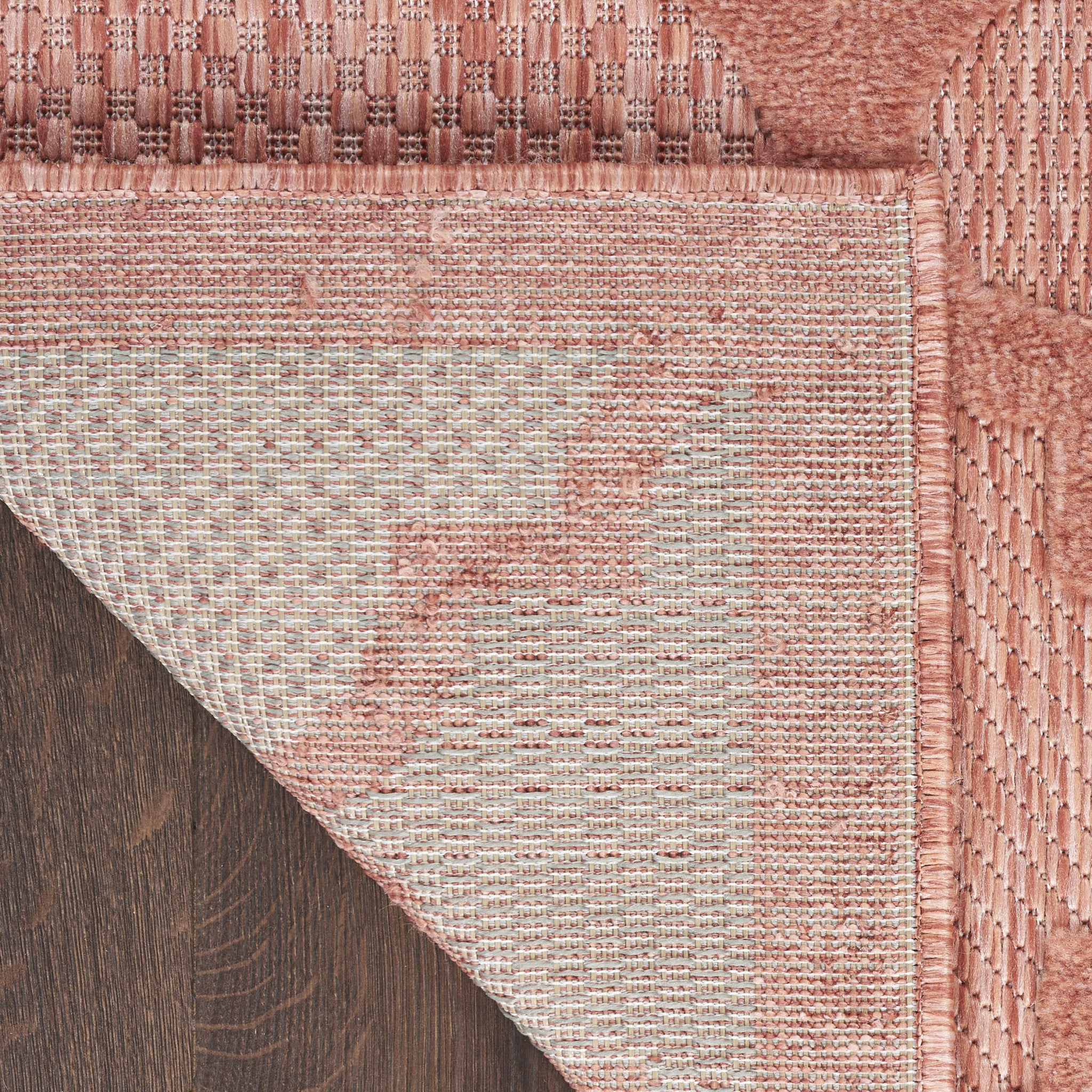 6' X 9' Coral Orange Indoor Outdoor Area Rug - Outdoor