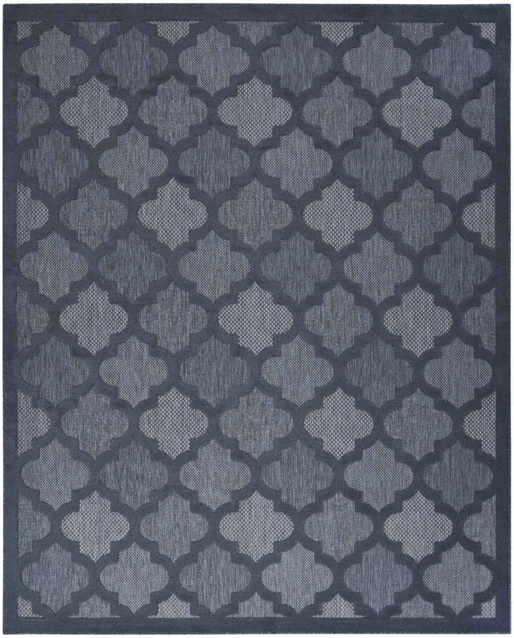 8' X 10' Navy Blue Indoor Outdoor Area Rug
