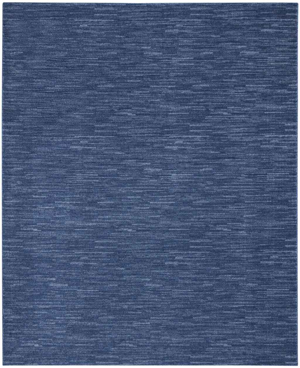 8' X 11' Navy Blue Indoor Outdoor Area Rug