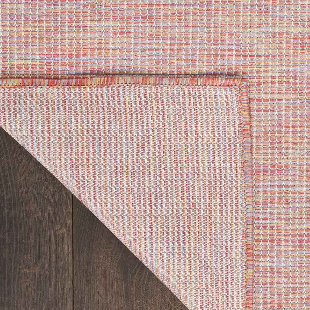 6' X 9' Dark Red Indoor Outdoor Area Rug