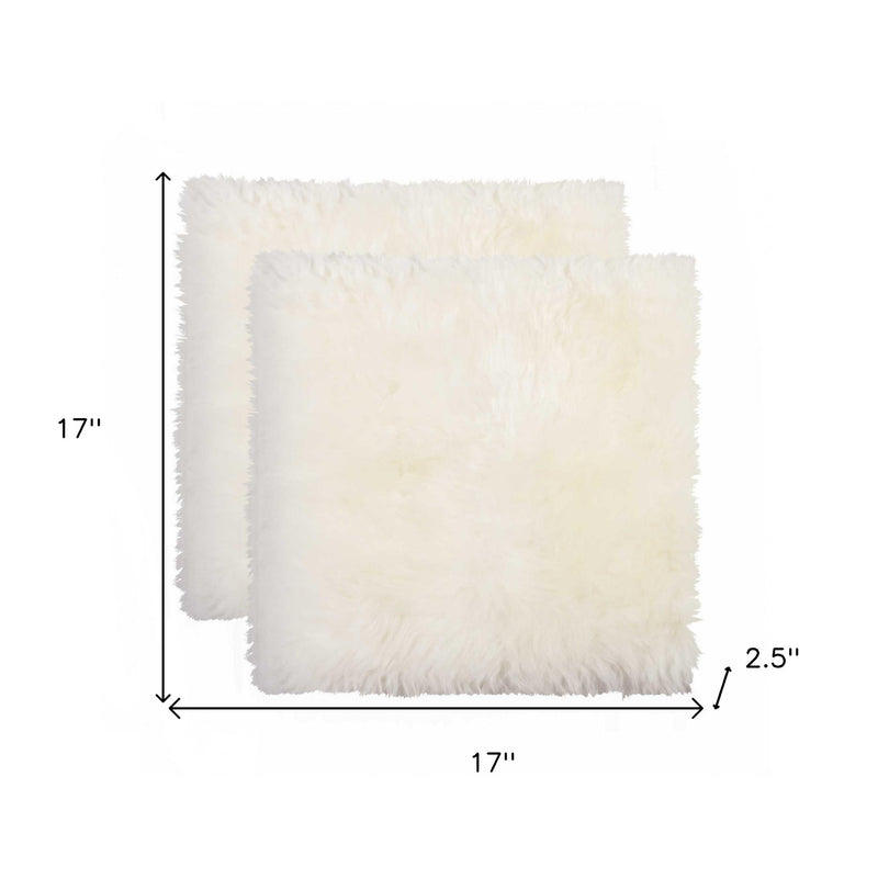 17" X 17" Off White Synthetic Solid Color Pad - Kitchen & Dining