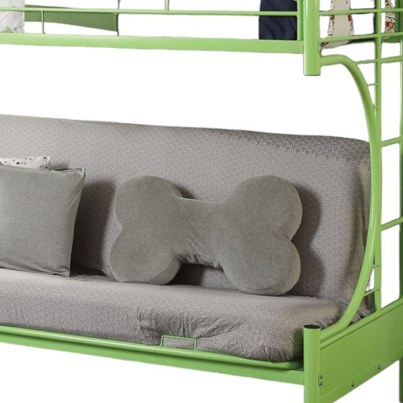 78" X 41" X 65" Twin Over Full Green Metal Tube Futon Bunk Bed - Bed & Bath