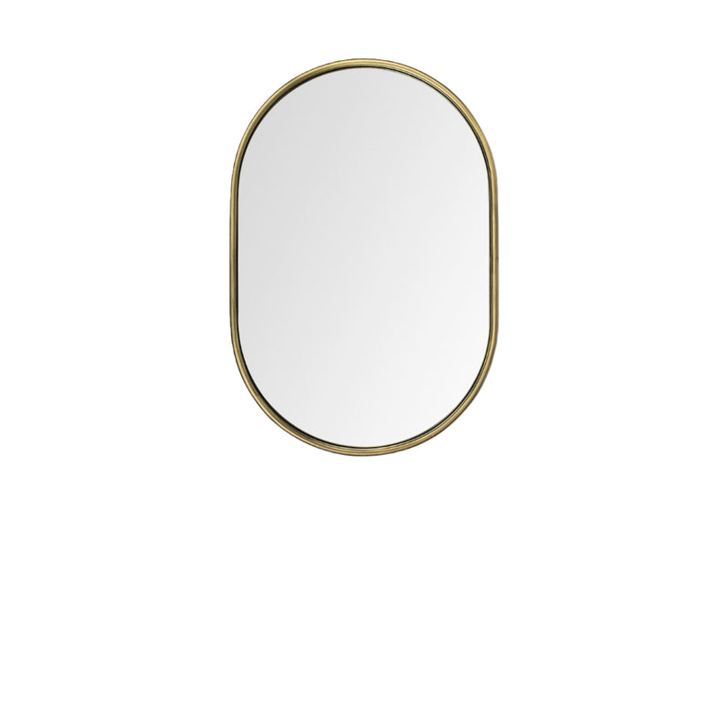 Gold Oval Accent Metal Mirror - Bed & Bath