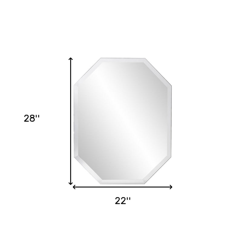 28" Mirror Framed Accent Mirror - Bed & Bath