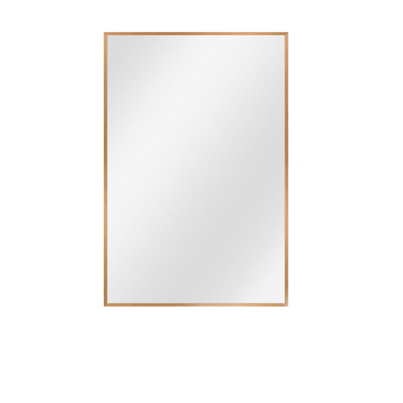 36" Gold Aluminum Framed Accent Mirror - Bed & Bath