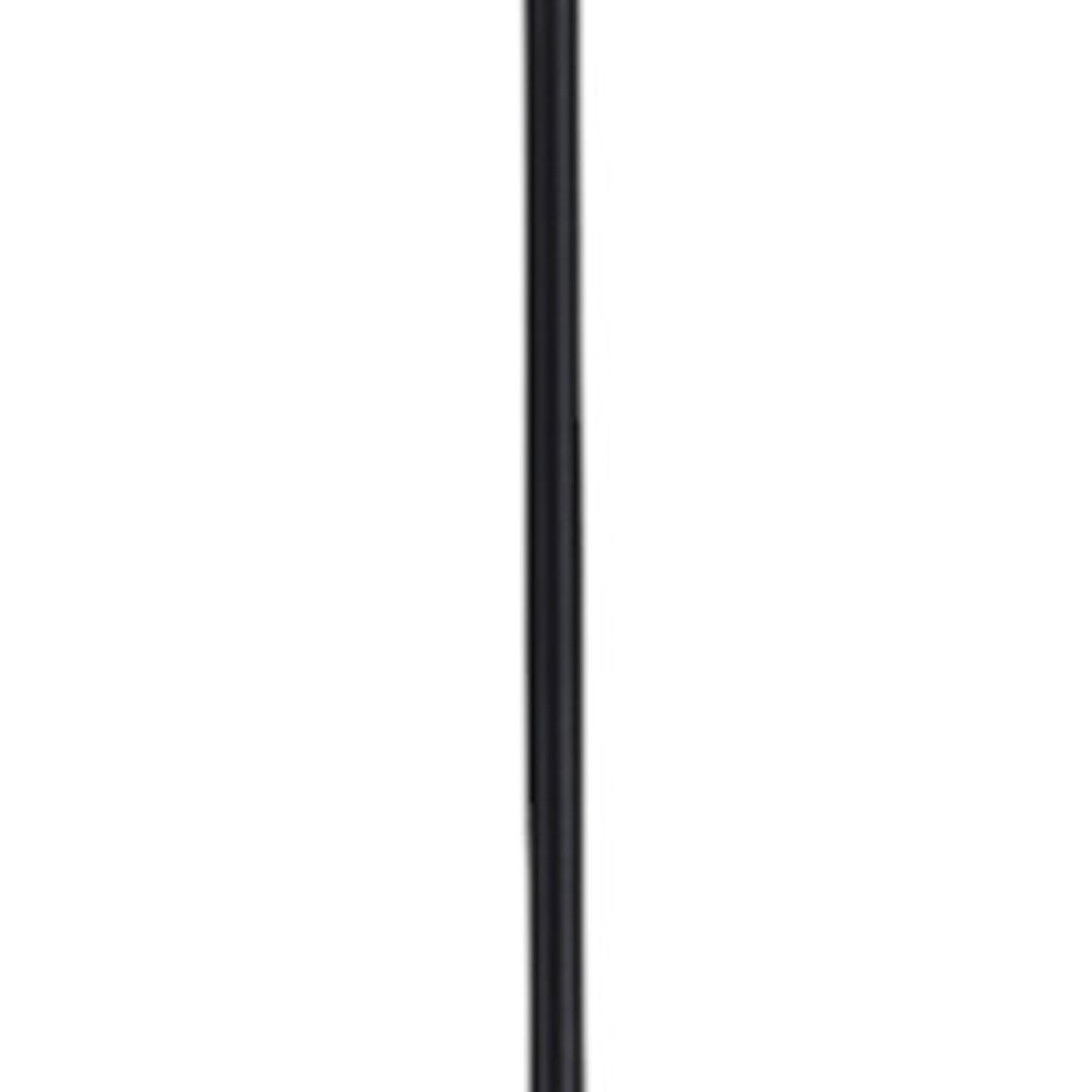 71" Two Light Torchiere Floor Lamp With White Acrylic Bowl Shades - Lighting