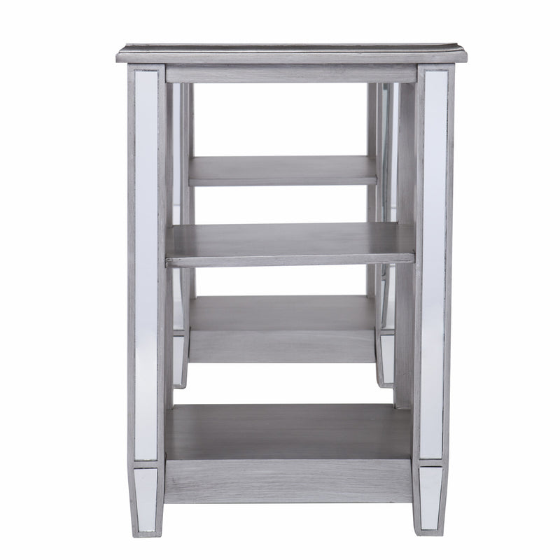 50" Silver Wood Mirrored - Office
