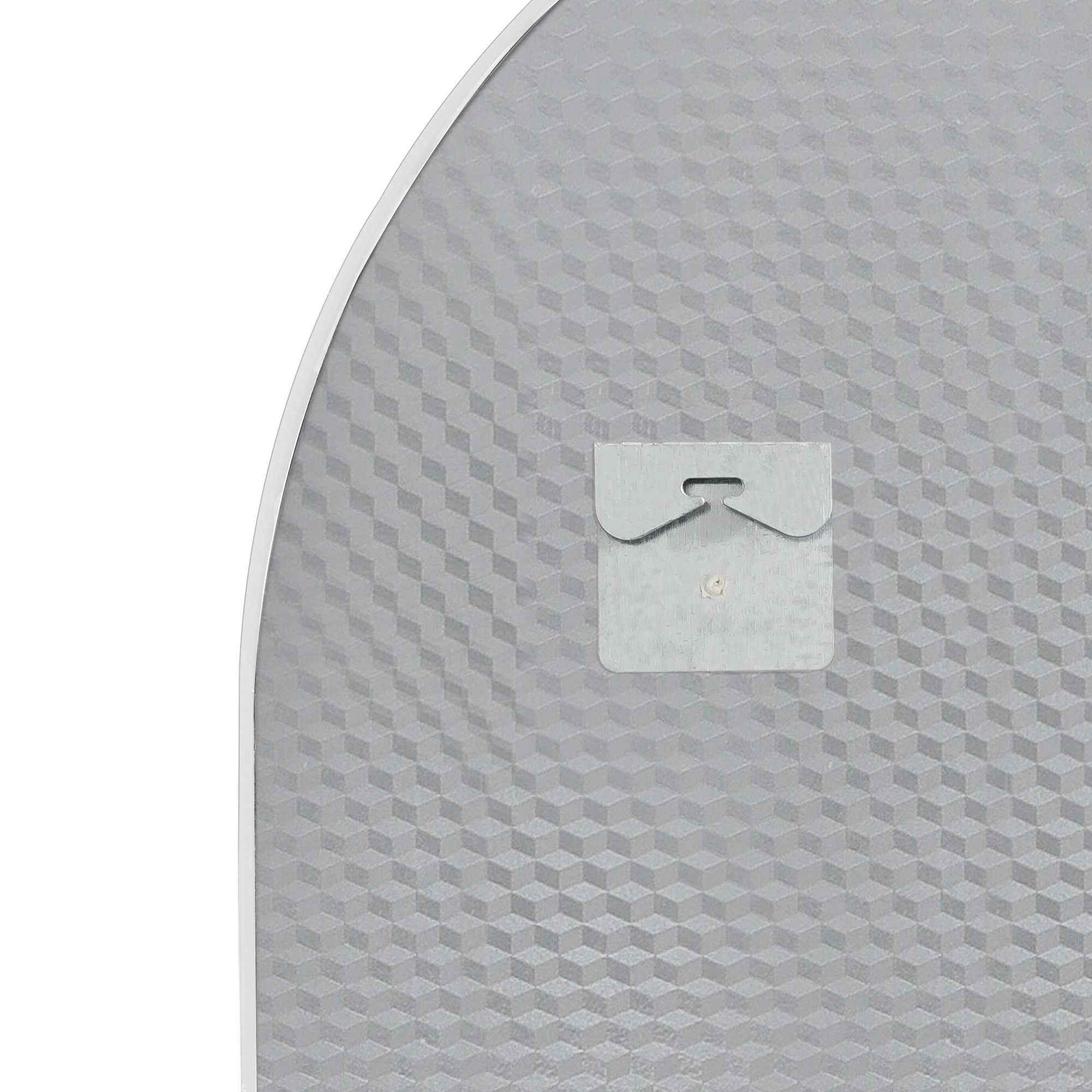 39" Silver Arch Metal Framed Bathroom Vanity Mirror