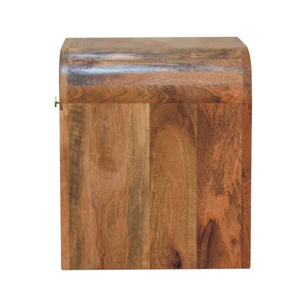 16" Brown Solid Wood One Drawer Nightstand