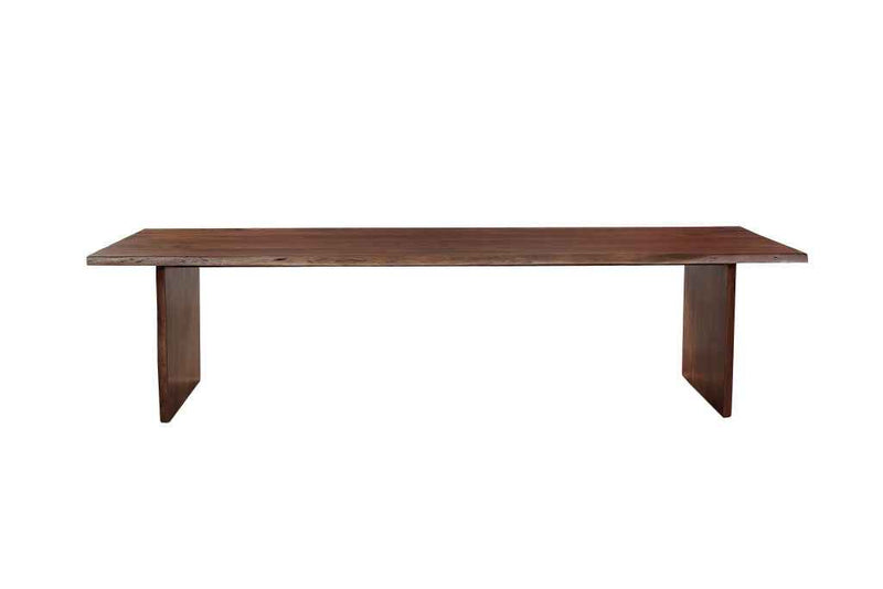 13 Piece Brown Solid Wood Dining Set with 12