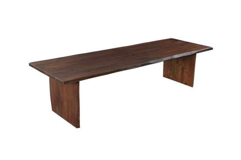 13 Piece Brown Solid Wood Dining Set with 12