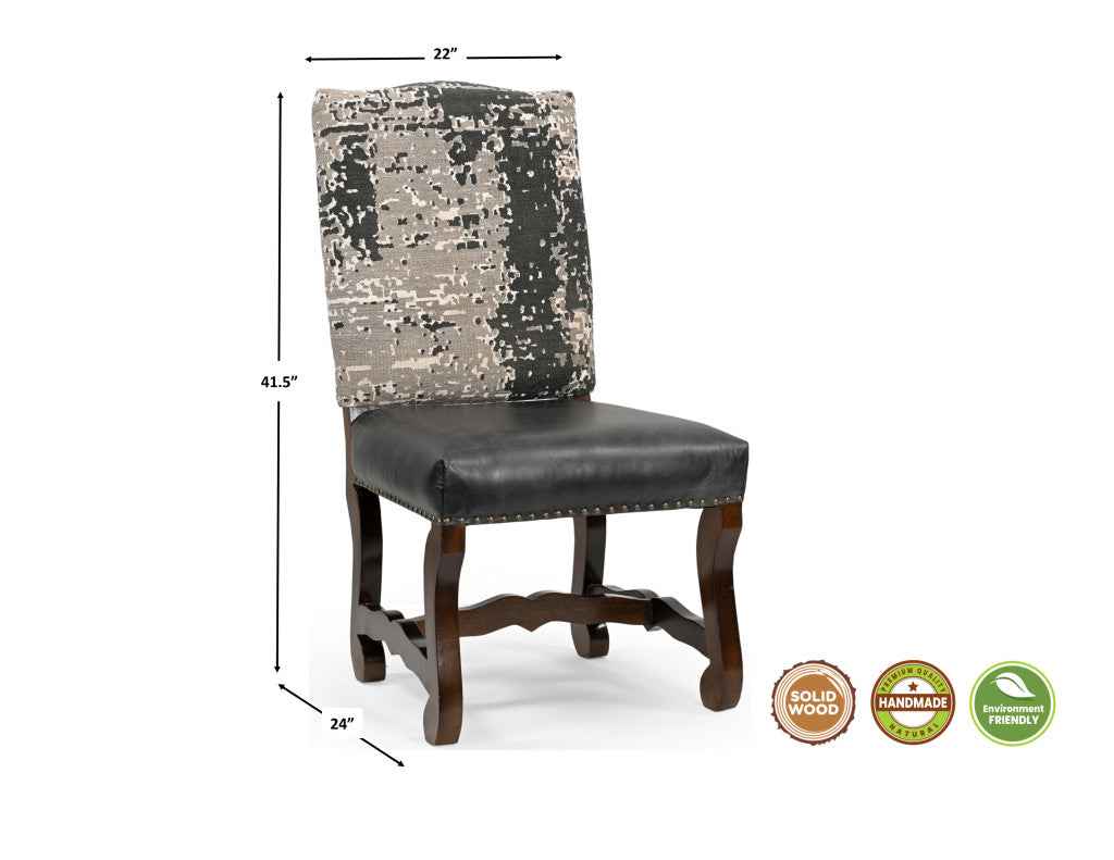 13 Piece Brown Solid Wood Dining Set with 12