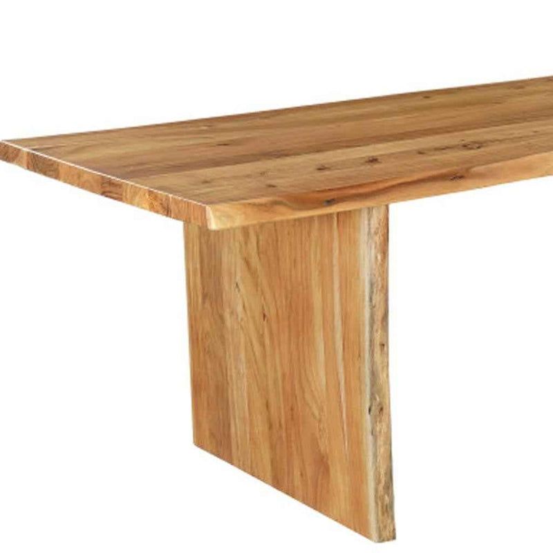 13 Piece Brown Solid Wood Dining Set with 12