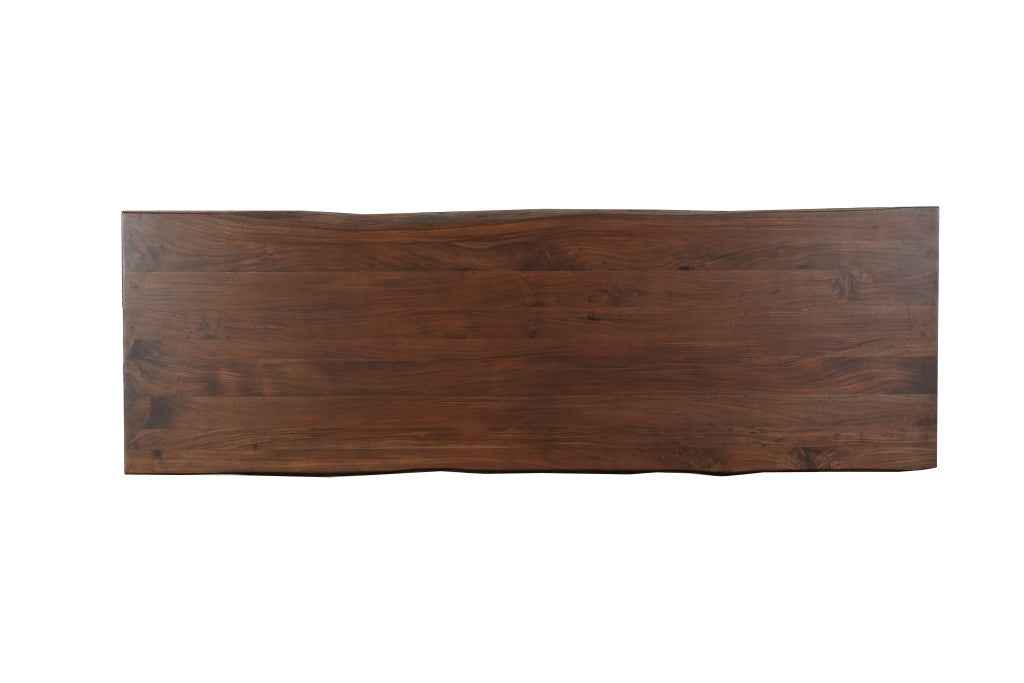 13 Piece Brown Solid Wood Dining Set with 12