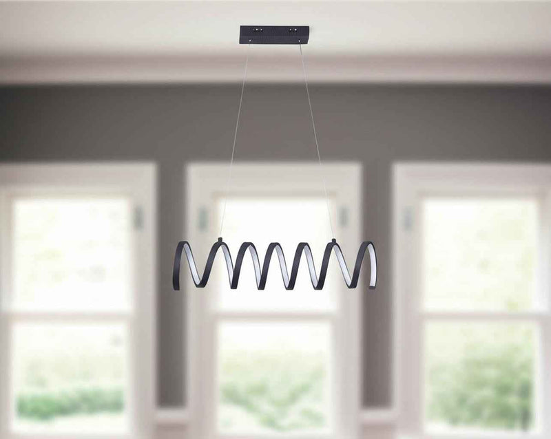 Black Metal LED Chandelier