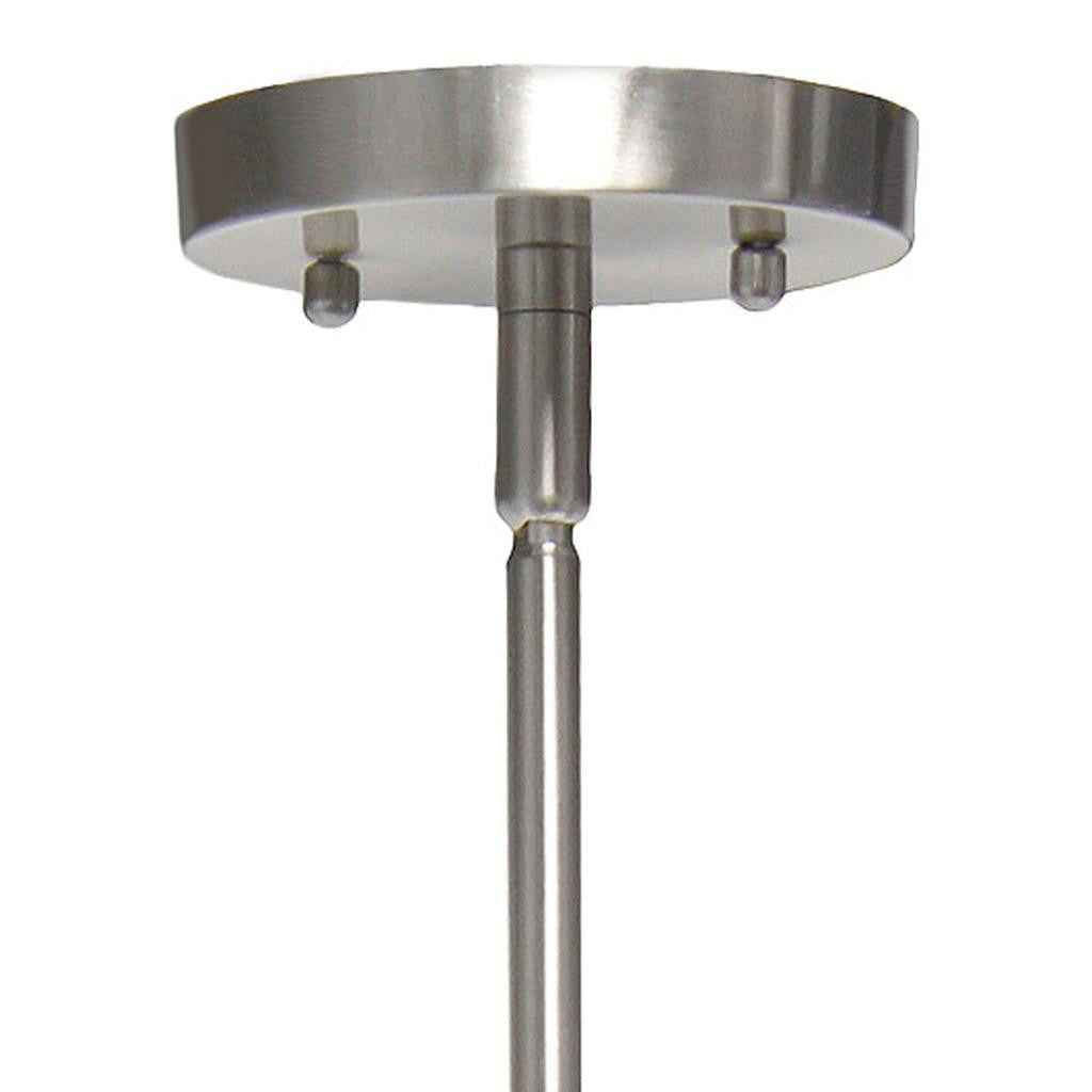 Nickel Cylinder Iron Ceiling Light With Nickel Shades