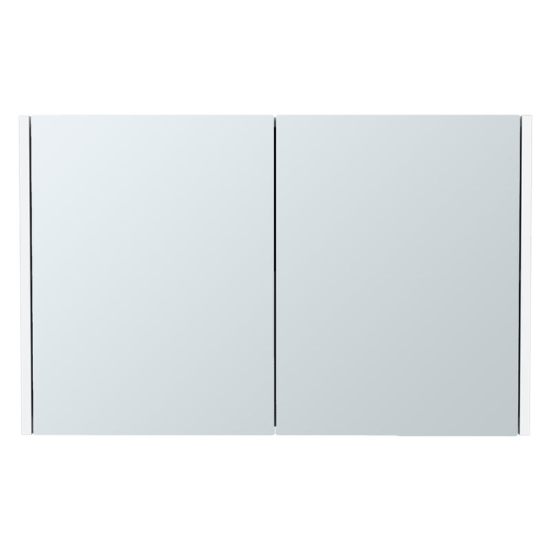 32" White Wood Wall Mounted Double Door Medicine Cabinet - Office