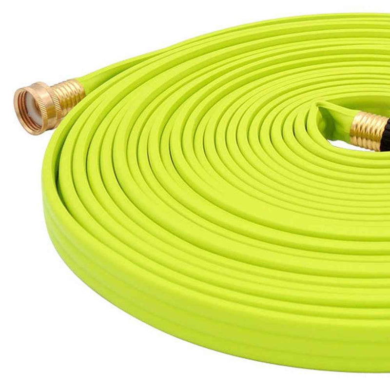 15" Chartreuse Polyresin Garden Hose