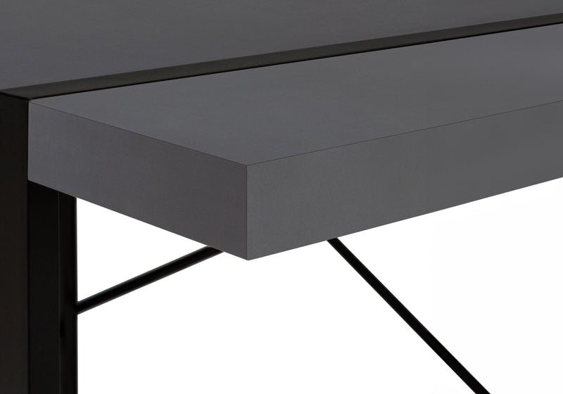 49" Gray and Black Computer Desk - Office