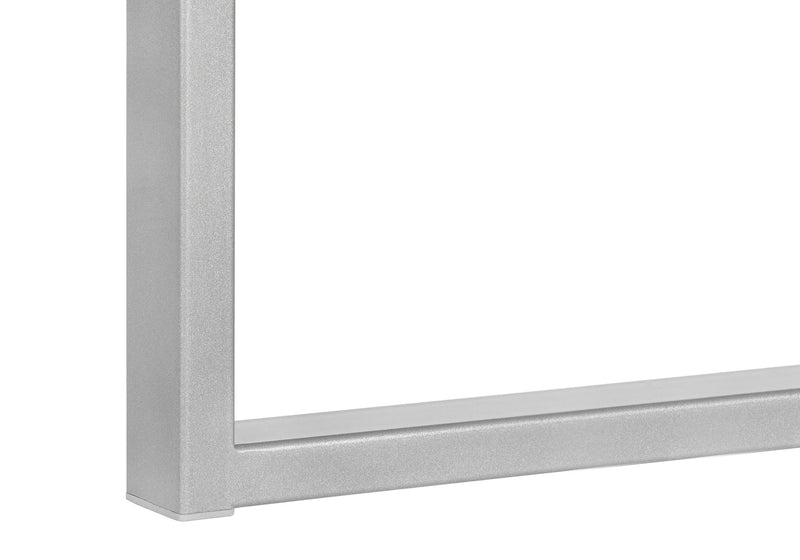 60" White and Gray Computer Desk With Three Drawers - Office