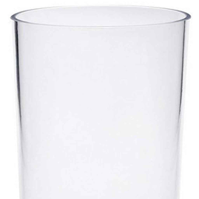 Set of Four Clear Acrylic Stemmed Flutes