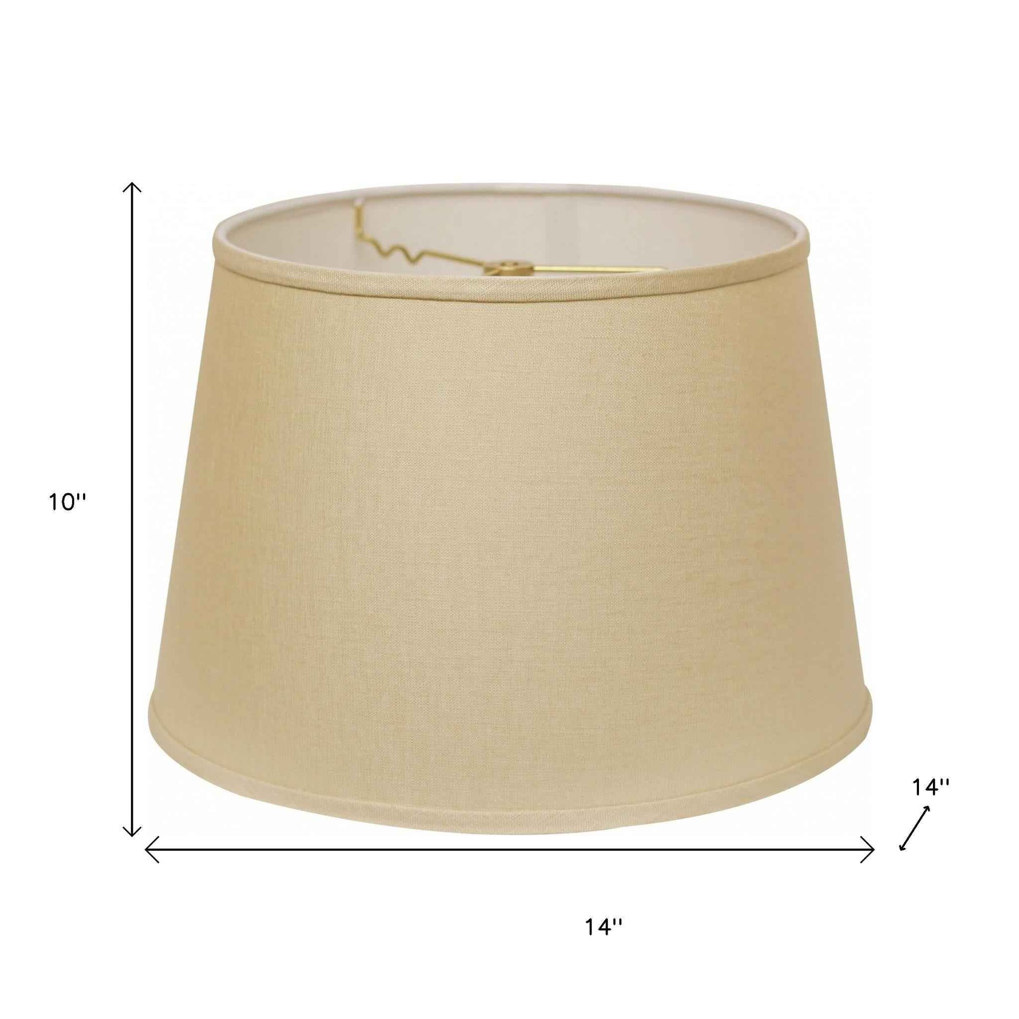 Beige Linen Empire Lamp Shade