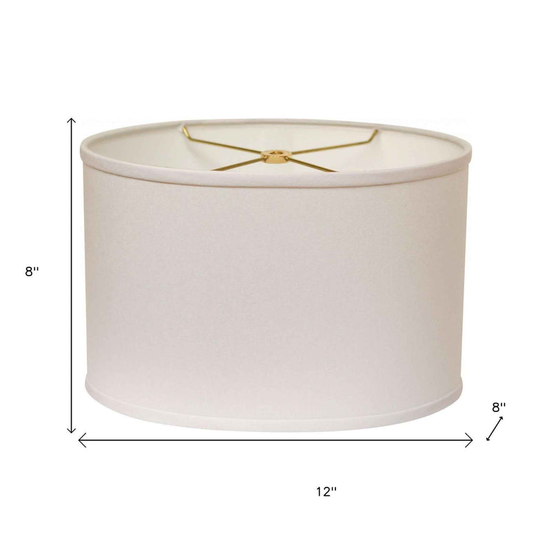 White No Slub Innsbruck Oval Lamp Shade