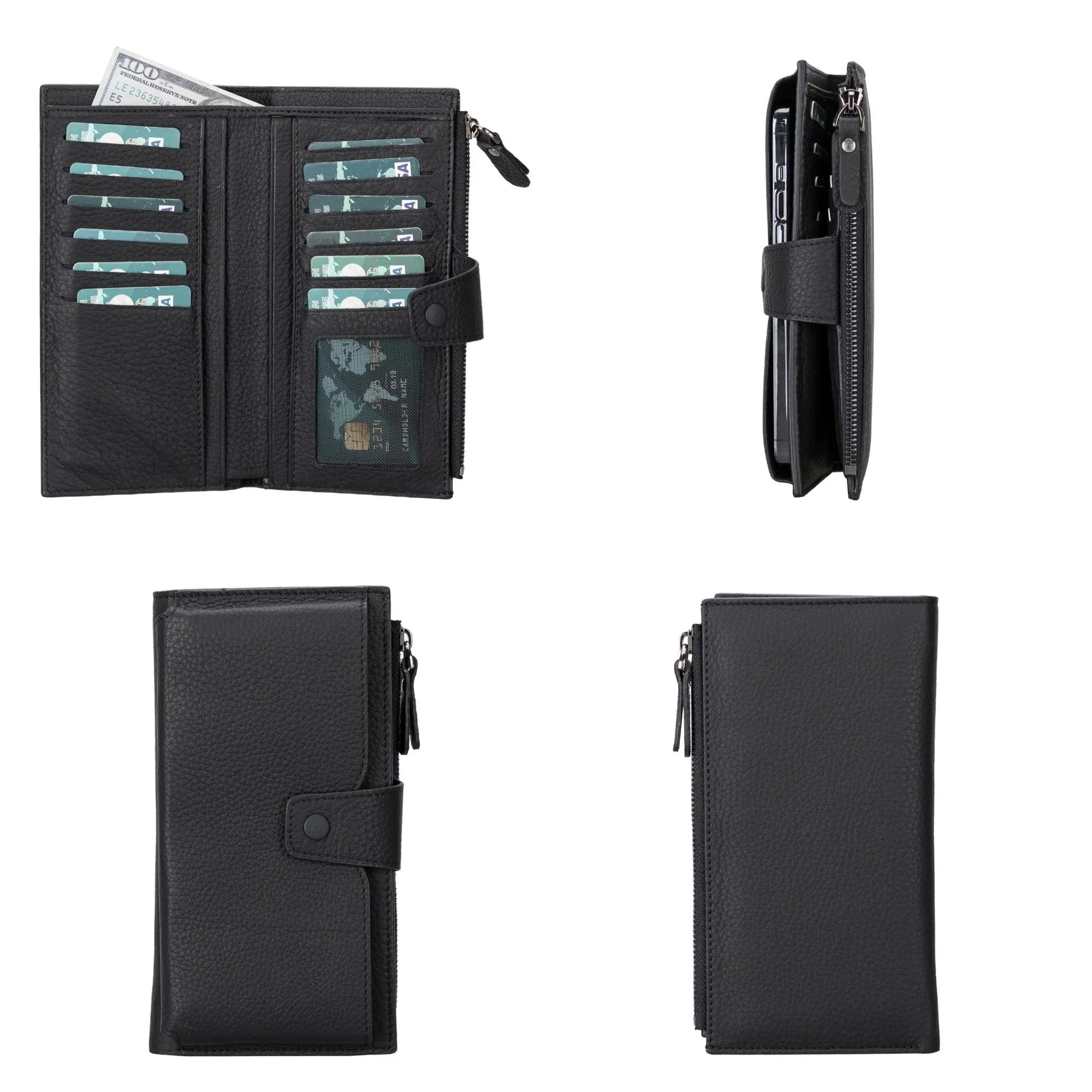 Riverton Women's Leather Wallet with Cell Phone Section Toronata