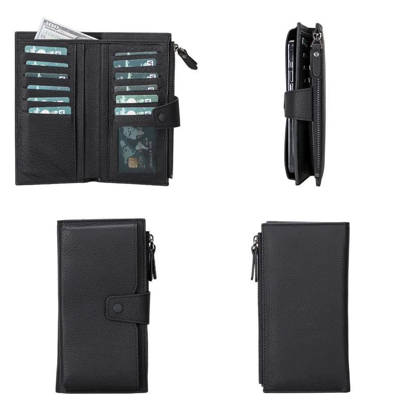 Riverton Women's Leather Wallet with Cell Phone Section Toronata