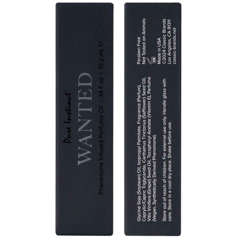 Pure Instinct Pheromone Perfume Oil Wanted 10ml 0.34oz