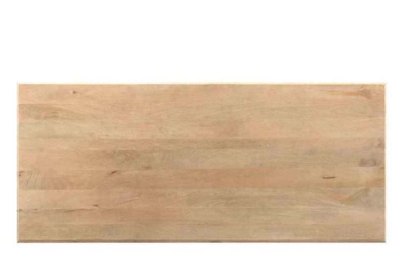 96" Natural Wood Double Pedestal Base Dining Table